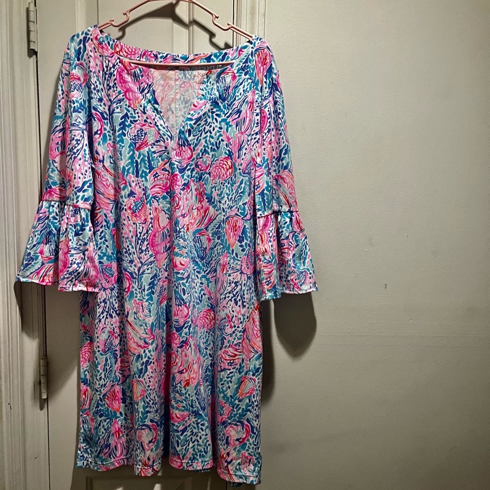 NWOT Lilly Pulitzer dress with quarter ruffled sleeves